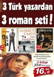 3 Türk Yazardan 3 Roman Seti (Elif Şafak'ın Iskender Romanıbu kampanyada)